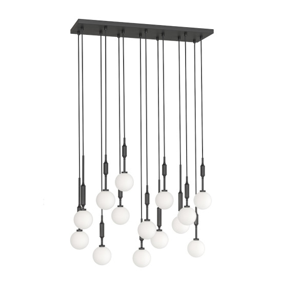 Orlicki Design Ero XIV Nero 80x25 fekete-fehér függesztett lámpa (OR-OR85495) G9 14 izzós IP20