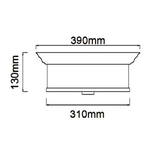 Orlicki Design Famburo PL Cromo 39 króm-fehér mennyezeti lámpa (OR-OR84863) E14 3 izzós IP20