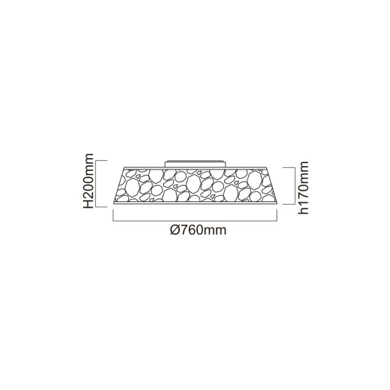 Orlicki Design Forina Cromo PL króm-fehér LED mennyezeti lámpa (OR-OR81060) LED 1 izzós IP20