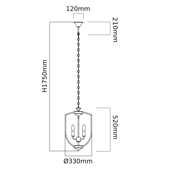 Orlicki Design Ganza króm függesztett lámpa (OR-OR80346) E14 4 izzós IP20