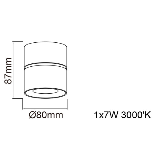 Orlicki Design Mone Bianco fehér LED mennyezeti lámpa (OR-OR82197) LED 1 izzós IP20