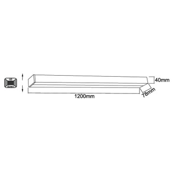 Orlicki Design Nebbia 28W króm-fehér fürdőszobai fali lámpa (OR-OR81671) LED 1 izzós IP20