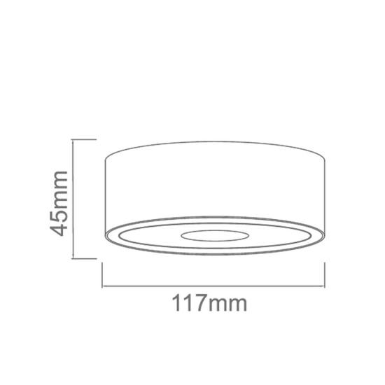 Orlicki Design Neo Bianco Slim LED / Ufo Cromo fehér LED mennyezeti lámpa (OR-OR82289) LED 1 izzós IP20