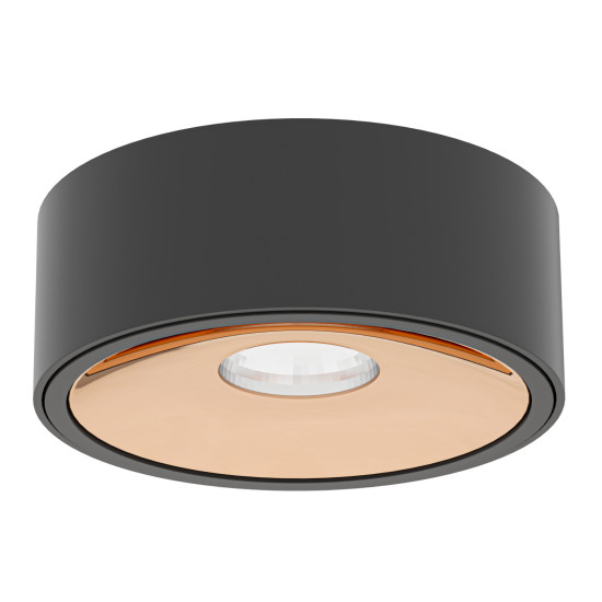 Orlicki Design Neo Nero Slim KG / Ufo Gold fekete beépíthető lámpa (OR-OR83651) GU10 1 izzós IP20