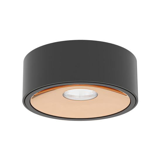 Orlicki Design Neo Nero Slim KG / Ufo Gold fekete beépíthető lámpa (OR-OR83651) GU10 1 izzós IP20