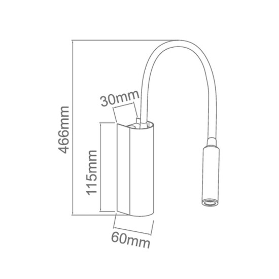 Orlicki Design Nuto Nero Gold fekete-arany LED falikar (OR-OR81695) LED 1 izzós IP20