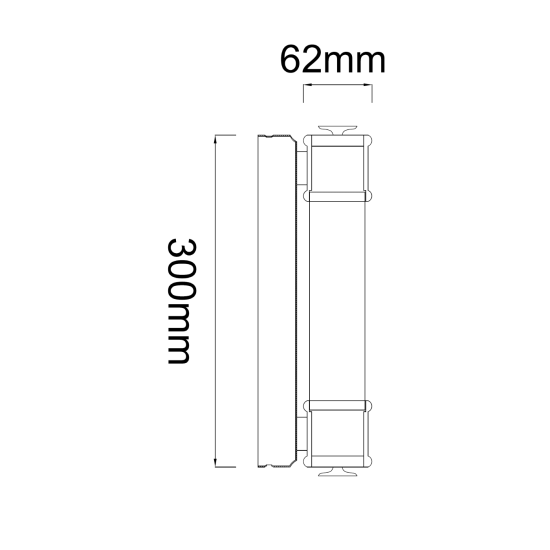 Orlicki Design Omi Parette Cromo 30 IP44 króm-fehér LED fürdőszobai fali lámpa (OR-OR85242) LED 1 izzós IP44