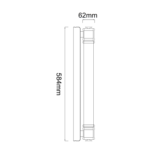 Orlicki Design Omi Parette Gold 60 IP44 arany-fehér LED fürdőszobai fali lámpa (OR-OR85259) LED 1 izzós IP44