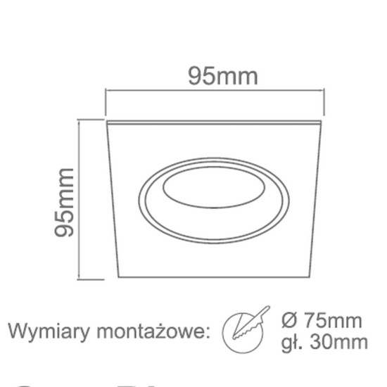 Orlicki Design Osta Bianco fehér beépíthető lámpa (OR-OR83682) GU10 1 izzós IP20