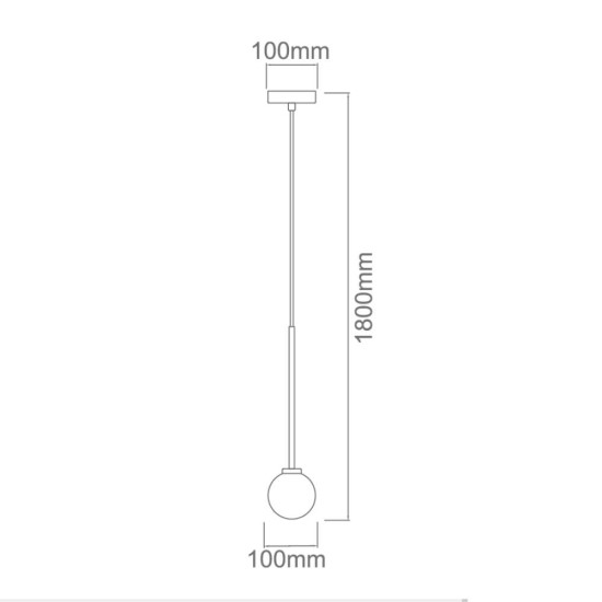 Orlicki Design Ota I fekete-fehér függesztett lámpa (OR-OR80629) G9 1 izzós IP20