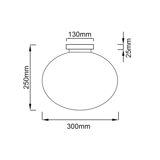 Orlicki Design Palla 30 króm-fehér mennyezeti lámpa (OR-OR81152) E27 1 izzós IP20