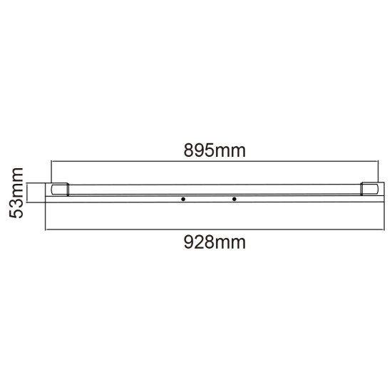 Orlicki Design Primo 900 IP44 króm-fehér fürdőszobai fali lámpa (OR-OR81756) T8 1 izzós IP44