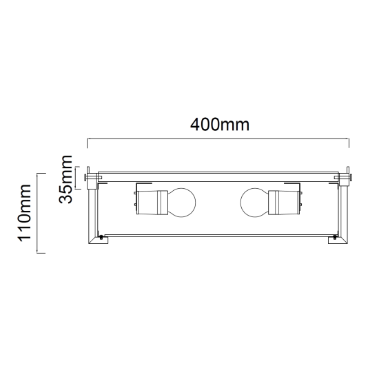 Orlicki Design Romi PL Cromo 40 króm-fehér mennyezeti lámpa (OR-OR84948) E14 3 izzós IP20