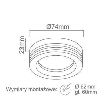 Orlicki Design Tito IP44 króm-fehér beépíthető lámpa (OR-OR83811) GU10 1 izzós IP44