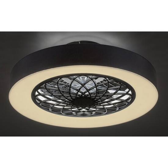 Rábalux Adonias fekete-fehér LED mennyezeti csillár ventilátor (RAB-5419) LED 1 izzós IP20