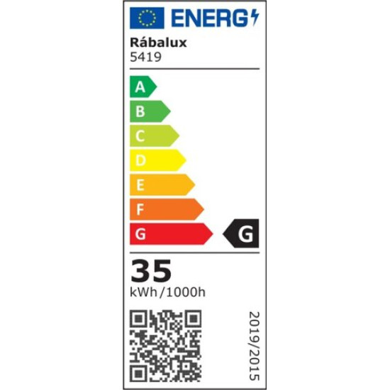 Rábalux Adonias fekete-fehér LED mennyezeti csillár ventilátor (RAB-5419) LED 1 izzós IP20