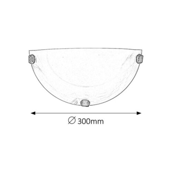 Rábalux Alabastro fehér alabástrom-bronz fali lámpa (RAB-3003) E27 1 izzós IP20