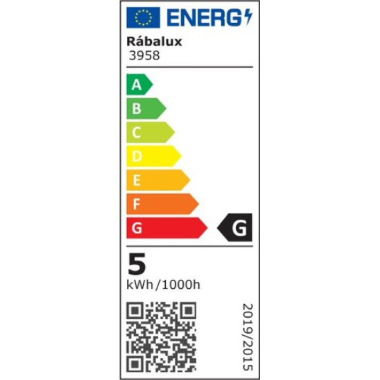 Rábalux Balor fekete-fehér LED asztali lámpa (RAB-3958) LED 1 izzós IP20