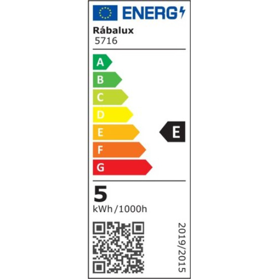 Rábalux Beata króm-fehér LED fürdőszobai falikar (RAB-5716) LED 1 izzós IP44