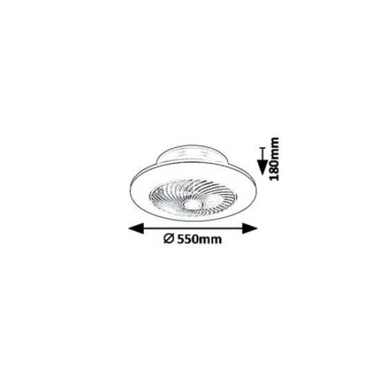 Rábalux Dalfon fehér LED mennyezeti csillár ventilátor (RAB-6710) LED 1 izzós IP20