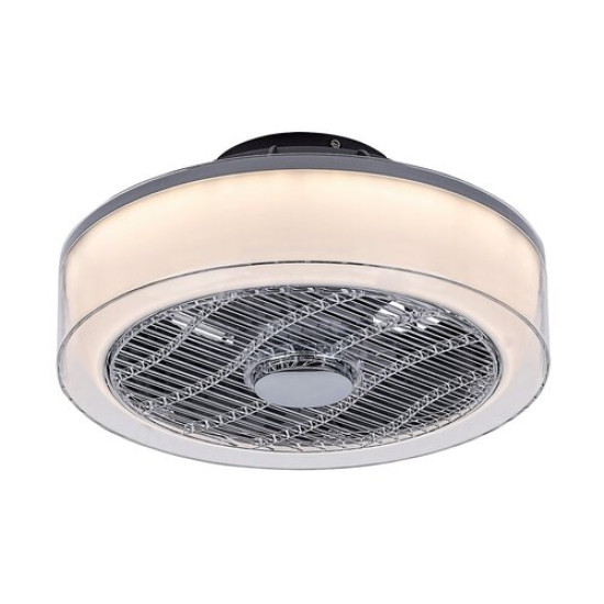 Rábalux Dalfon szürke LED mennyezeti csillár ventilátor (RAB-6857) LED 1 izzós IP20