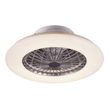 Rábalux Dalfon ezüst-fehér LED mennyezeti csillár ventilátor (RAB-6859) LED 1 izzós IP20