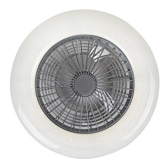 Rábalux Dalfon ezüst-fehér LED mennyezeti csillár ventilátor (RAB-6859) LED 1 izzós IP20