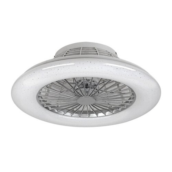 Rábalux Dalfon ezüst-fehér LED mennyezeti csillár ventilátor (RAB-6859) LED 1 izzós IP20