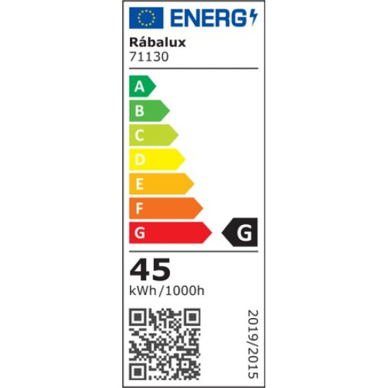 Rábalux Engon fekete-fehér LED mennyezeti lámpa (RAB-71130) LED 1 izzós IP20