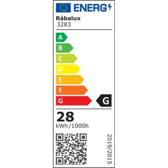 Rábalux Foster fekete-fehér LED mozgásérzékelős mennyezeti lámpa (RAB-3283) LED 1 izzós IP20