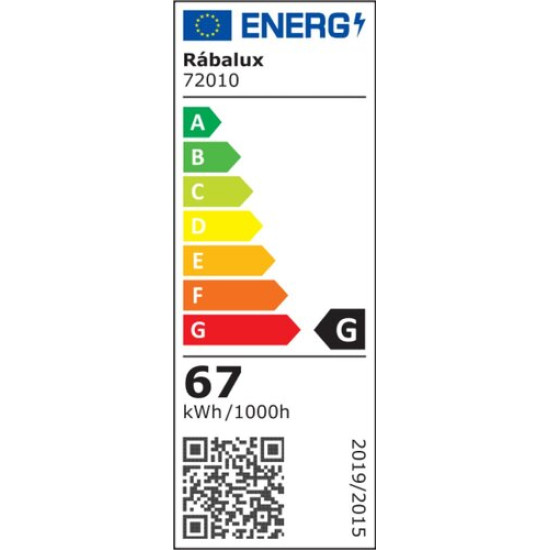 Rábalux Fringilla matt króm függesztett lámpa (RAB-72010) LED 1 izzós IP20