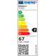 Rábalux Horacio fekete-fehér LED mennyezeti csillár ventilátor (RAB-71009) LED 1 izzós IP20