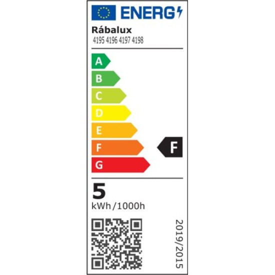 Rábalux Jeff fehér LED csiptetős lámpa (RAB-4196) LED 1 izzós IP20