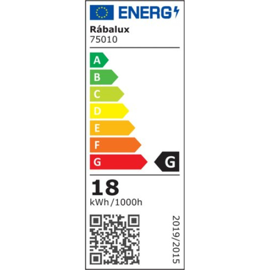 Rábalux Larcia ezüst-fehér LED fürdőszobai mennyezeti lámpa (RAB-75010) LED 1 izzós IP44