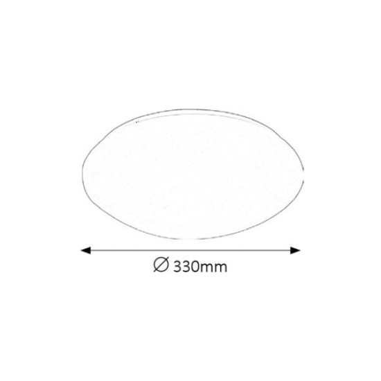Rábalux Lucas fehér LED fürdőszobai mennyezeti lámpa (RAB-3438) LED 1 izzós IP44