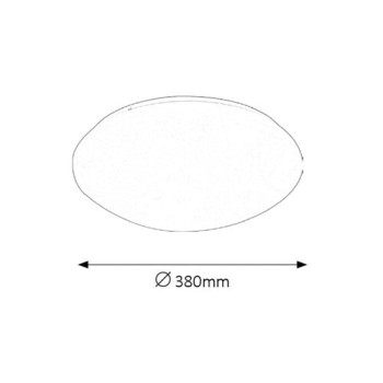 Rábalux Lucas fehér LED fürdőszobai mennyezeti lámpa (RAB-3439) LED 1 izzós IP44