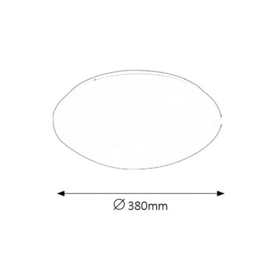 Rábalux Lucas fehér LED fürdőszobai mennyezeti lámpa (RAB-3439) LED 1 izzós IP44