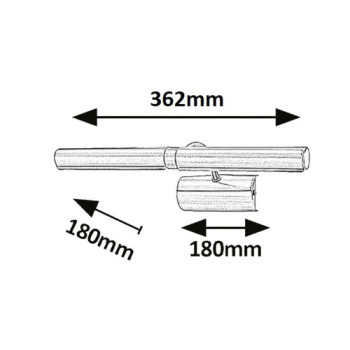 Rábalux Picture light bronz képvilágító lámpa (RAB-3642) E14/T25 2 izzós IP20