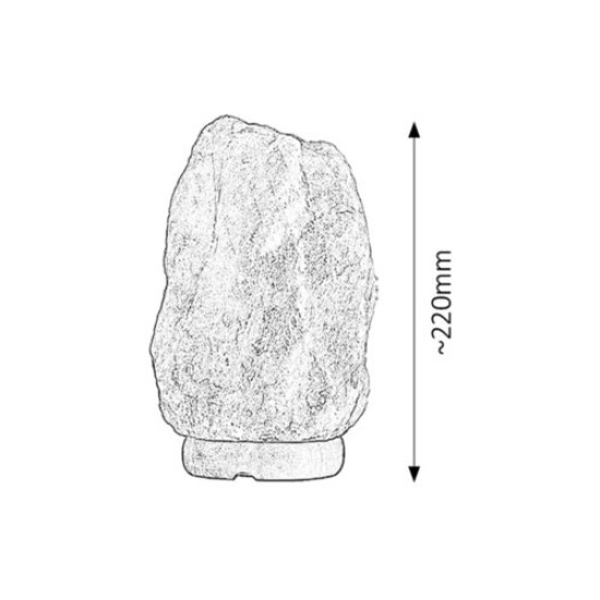 Rábalux Rock barna-narancs asztali sólámpa (RAB-4127) E14 1 izzós IP20