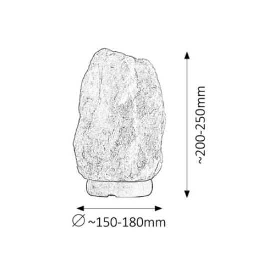 Rábalux Rock barna-narancs asztali sólámpa (RAB-4130) E14 1 izzós IP20