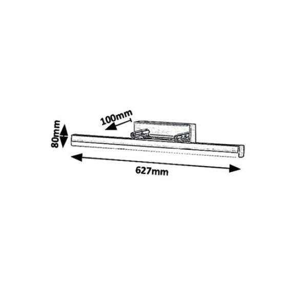 Rábalux Silas bronz-fehér LED pultmegvilágító lámpa (RAB-5729) LED 1 izzós IP44