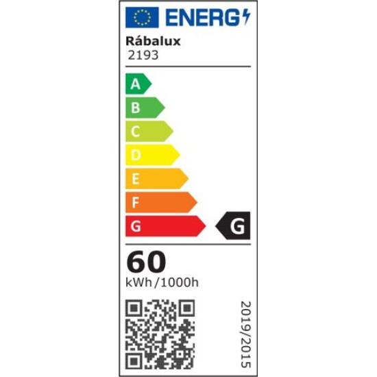 Rábalux Taleb ezüst-fehér LED mennyezeti lámpa (RAB-2193) LED 1 izzós IP20