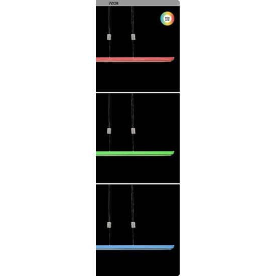 Rábalux Temperius matt króm függesztett lámpa (RAB-72011) LED 1 izzós IP20