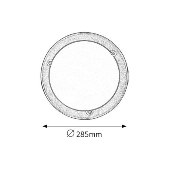 Rábalux Ufo bronz-fehér mennyezeti lámpa (RAB-5203) E27 1 izzós IP20