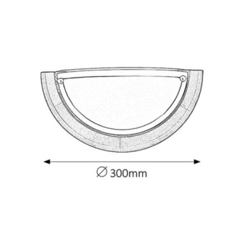 Rábalux Ufo tölgy-opál fali lámpa (RAB-5407) E27 1 izzós IP20