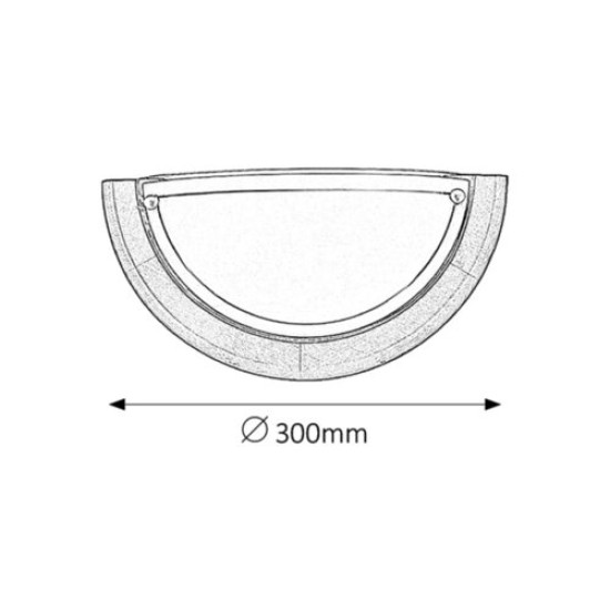 Rábalux Ufo tölgy-opál fali lámpa (RAB-5407) E27 1 izzós IP20