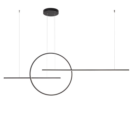 Redo Giotto fekete LED függesztett lámpa (RED-01-1737) LED 1 izzós IP20