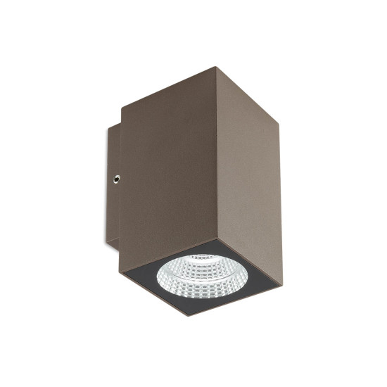 Redo Quad sötétbarna LED kültéri fali lámpa (RED-90086) LED 1 izzós IP65