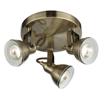 Searchlight Focus bronz mennyezeti spotlámpa (SL-1543AB) GU10 3 izzós IP20