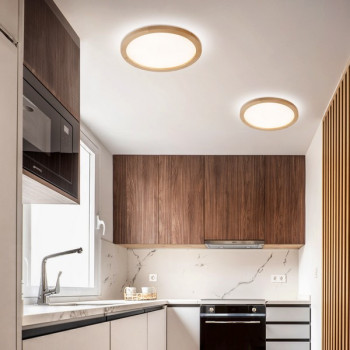 TK Lighting Aqua Wood fehér-barna mennyezeti lámpa (TK-18011) LED 1 izzós IP20